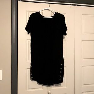 Madewell black shift dress